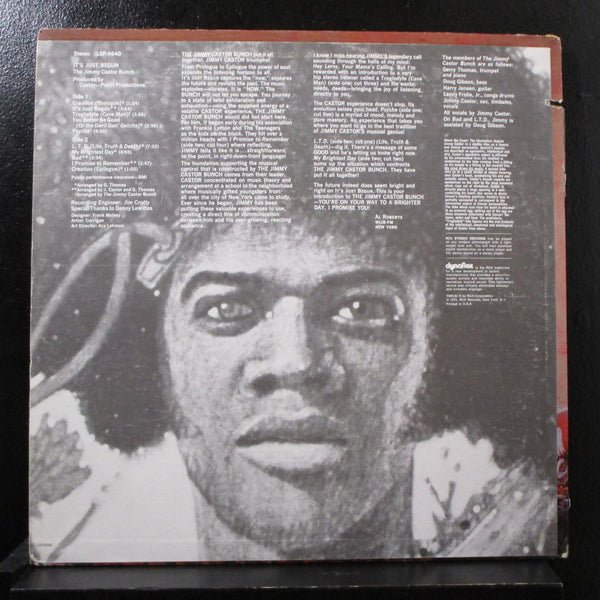 The Jimmy Castor Bunch It's Just Begun LP VG+ LSP-4640 1st Rockaway R Record - Shuga Records