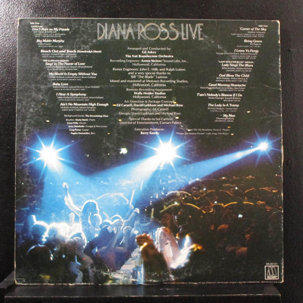 Diana Ross - Diana Ross Live At Caesars Palace LP VG+ M6-801S1 White Label Promo - Shuga Records