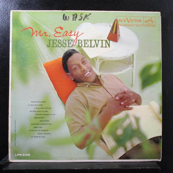 Jesse Belvin Ft. Art Pepper, Marty Paich - Mr. Easy LP VG+ LPM 2105 Mono Record - Shuga Records