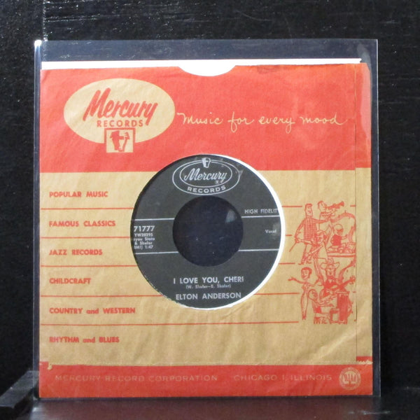 Elton Anderson - Please Accept My Love 7" VG+ Vinyl 45 Mercury 71777 USA 1961 - Shuga Records