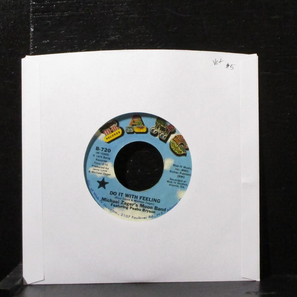 Michael Zager's Moon Band - Do It With Feeling 7" VG+ Vinyl 45 Bang B-720 USA - Shuga Records