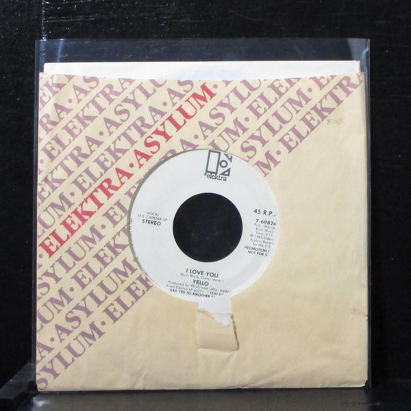 Yello - I Love You 7" Mint- Promo Vinyl 45 Elektra 7-69824 USA 1983 - Shuga Records