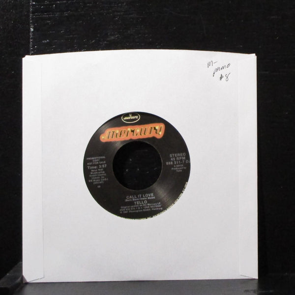 Yello - Call It Love 7" Mint- Promo Vinyl 45 Mercury 888 311-7 DJ USA 1987 - Shuga Records