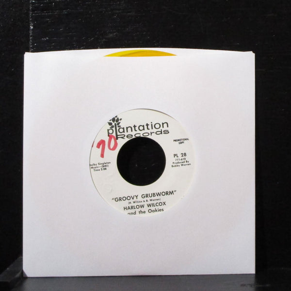 Harlow Wilcox & The Oakies - Groovy Grubworm 7" Mint- Promo gold Vinyl 45 PL 28 - Shuga Records