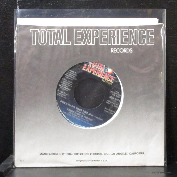Yarbrough & Peoples - Don't Waste Your Time 7" Mint- Promo Vinyl 45 TES1-2400 - Shuga Records
