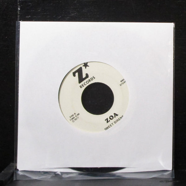 Zoa - Hollywood Hustle / Sweet Sirene 7" VG+ 1st Vinyl 45 Z Records Z100 1977 - Shuga Records