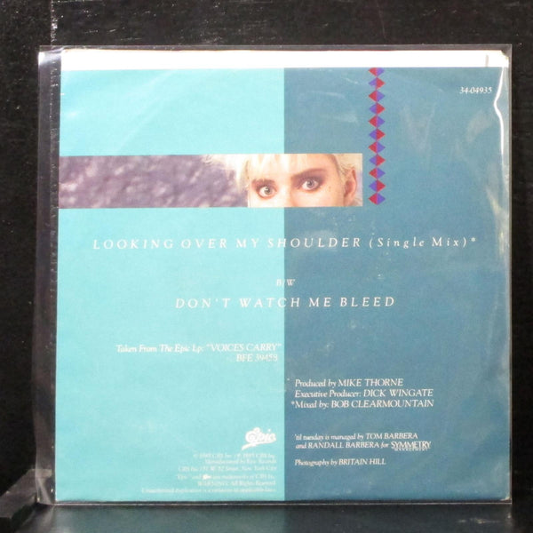'Til Tuesday - Looking Over My Shoulder 7" Mint- Promo Vinyl 45 Epic 34-04935 - Shuga Records