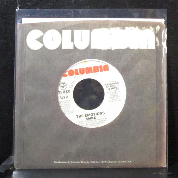 The Emotions - Smile 7" VG+ Promo Vinyl 45 Columbia 3-10791 USA 1978 - Shuga Records