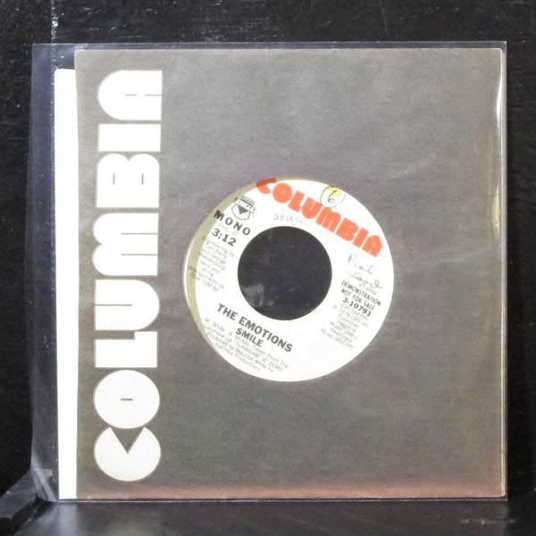 The Emotions - Smile 7" VG+ Promo Vinyl 45 Columbia 3-10791 USA 1978 - Shuga Records