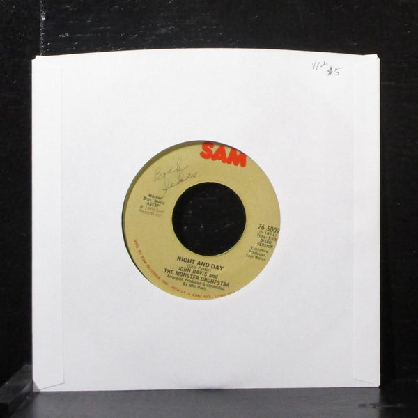 John Davis & Monster Orchestra - Night And Day 7" VG+ Vinyl 45 Sam 76-5002 USA - Shuga Records