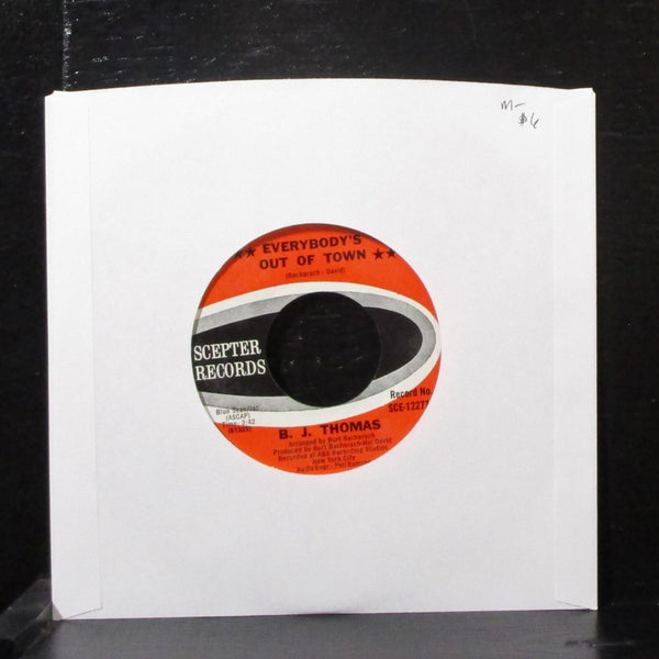 B.J. Thomas - Everybody's Out Of Town 7" Mint- Vinyl 45 Scepter SCE-12277 USA - Shuga Records