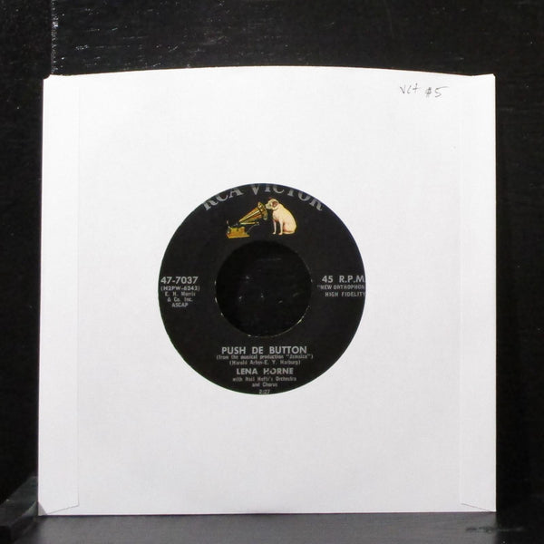 Lena Horne - Push De Button / Cocoanut Sweet 7" VG+ Vinyl 45 RCA 47-7037 USA - Shuga Records