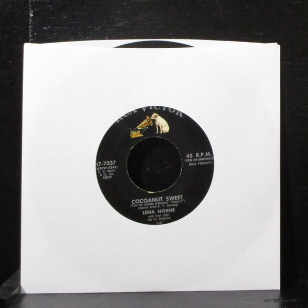 Lena Horne - Push De Button / Cocoanut Sweet 7" VG+ Vinyl 45 RCA 47-7037 USA - Shuga Records