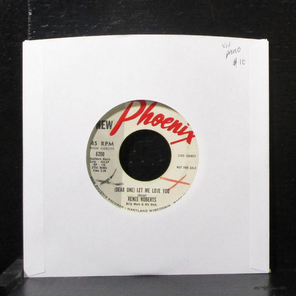 Renee Roberts - Let Me Love You 7" VG+ Promo Vinyl 45 New Phoenix 6200 USA - Shuga Records