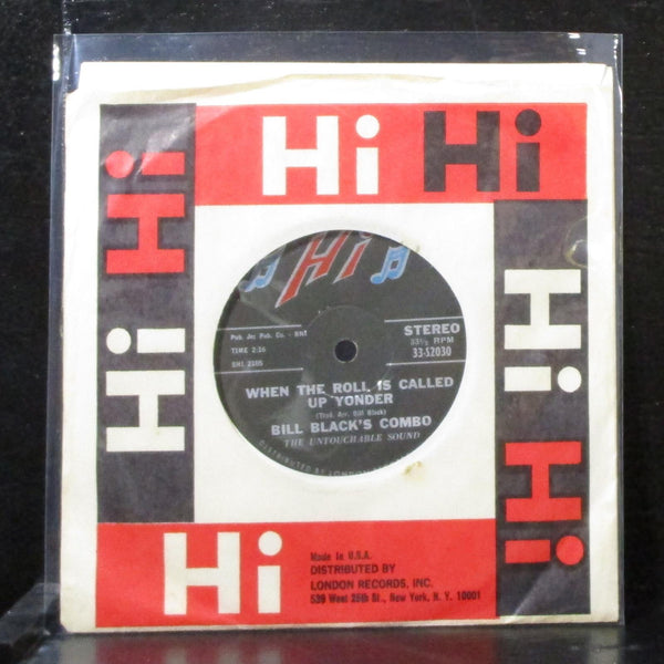Bill Black's Combo - When The Roll Is Called Up Yonder 7" VG+ Vinyl 33 SHI 2105 - Shuga Records