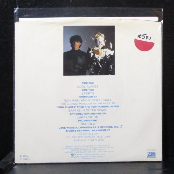 Sparks & Jane Wiedlin - Cool Places / Sports 7" Mint- Vinyl 45 Atlantic 7-89866 - Shuga Records
