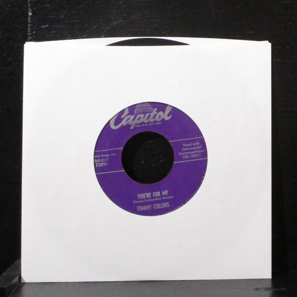 Tommy Collins - Whatcha Gonna Do Now 7" VG+ Vinyl 45 Capitol F2891 USA 1954 - Shuga Records