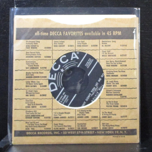 Goldie Hill - Aint' Gonna Wash My Face 7" VG+ Vinyl 45 Decca 9-29602 USA 1955 - Shuga Records