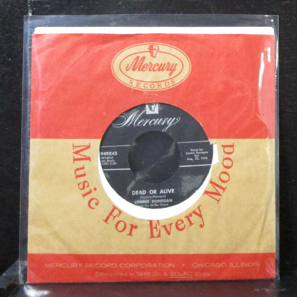 Lonnie Donegan - Dead Or Alive 7" VG+ Vinyl 45 Mercury 70949X45 USA 1956 - Shuga Records