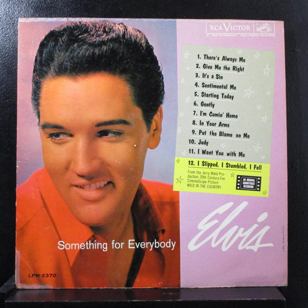 Elvis Presley - Something For Everybody - VG LP Record 1964 RCA USA Rockaway Mono Original Vinyl - Rock & Roll - Shuga Records