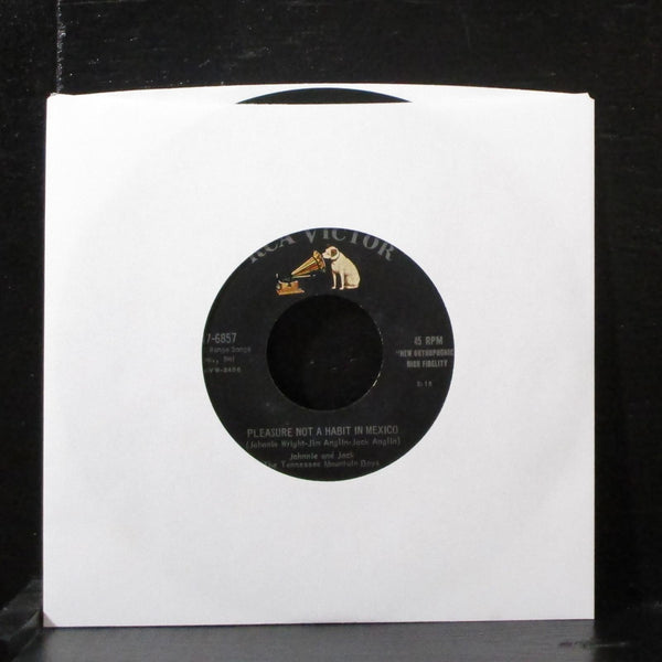 Johnnie & Jack - All The Time 7" VG+ Vinyl 45 RCA 47-6857 USA 1957 - Shuga Records