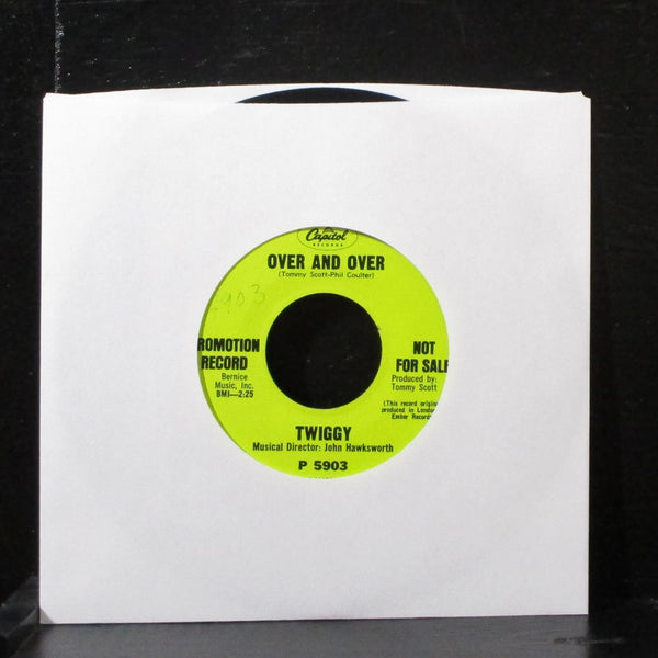 Twiggy - When I Think Of You / Over And Over 7" VG+ Promo Vinyl 45 Capitol P5903 - Shuga Records