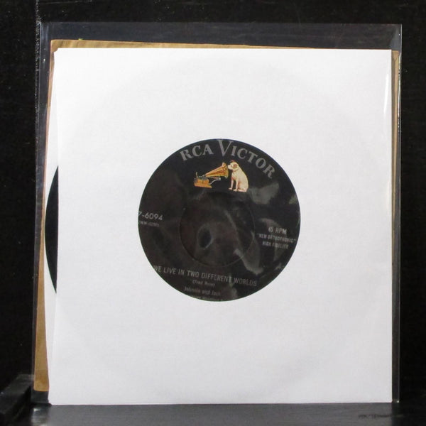 Johnnie & Jack - No One Dear But You 7" VG+ Vinyl 45 RCA 47-6094 USA 1955 - Shuga Records