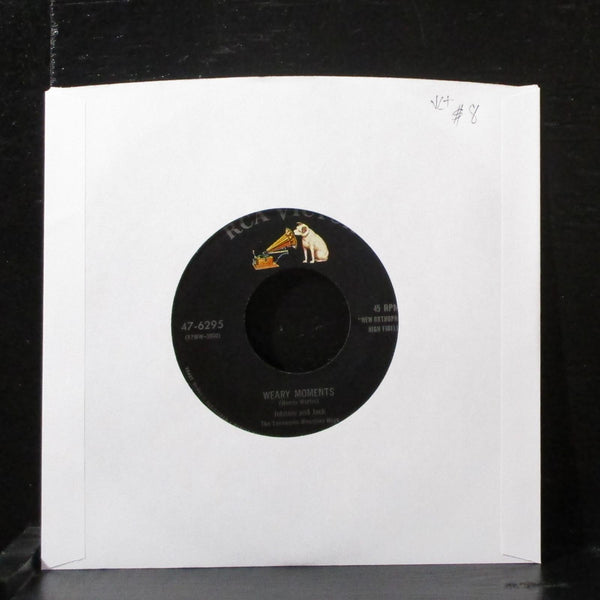 Johnnie & Jack - Weary Moments / S.O.S. 7" VG+ Vinyl 45 RCA 47-6295 USA 1954 - Shuga Records