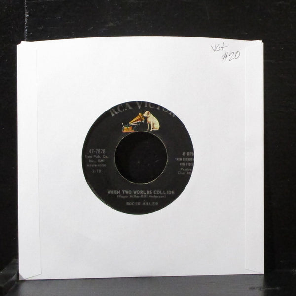 Roger Miller - When Two Worlds Collide 7" VG+ Vinyl 45 RCA 47-7878 USA 1961 - Shuga Records
