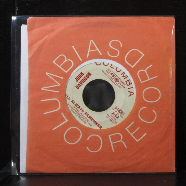 John Davidson - Daydream / I'll Always Remember 7" VG+ Promo Vinyl 45 4-44005 - Shuga Records