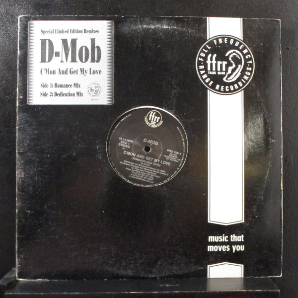 D-Mob - C'Mon And Get My Love 12" VG+ PRO 766-1 Promo 1989 USA Vinyl Record - Shuga Records