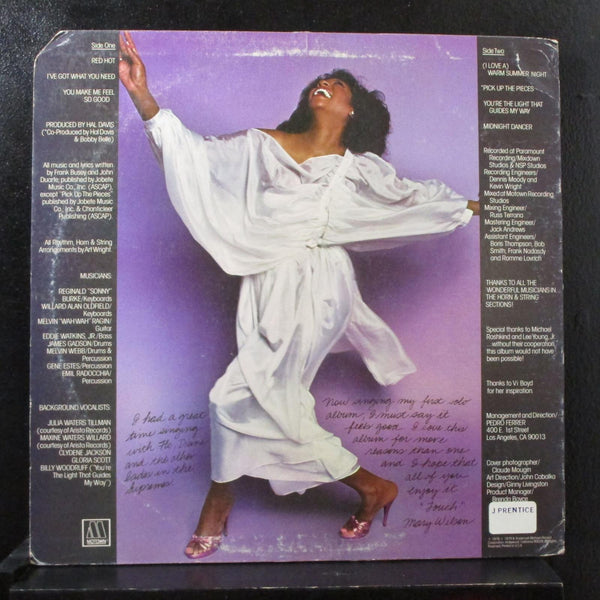 Mary Wilson - Mary Wilson LP VG+ M7-927 R1 Motown 1979 USA Vinyl Record - Shuga Records