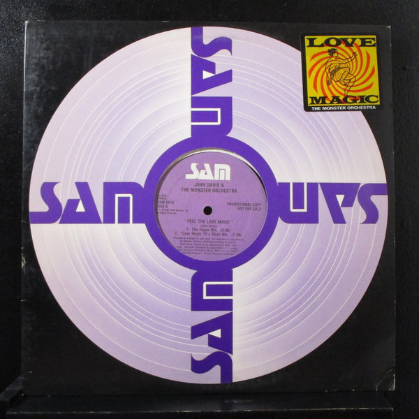 John Davis & Monster Orchestra - Feel The Love Magic 12" Mint- SAM 5013 Promo - Shuga Records