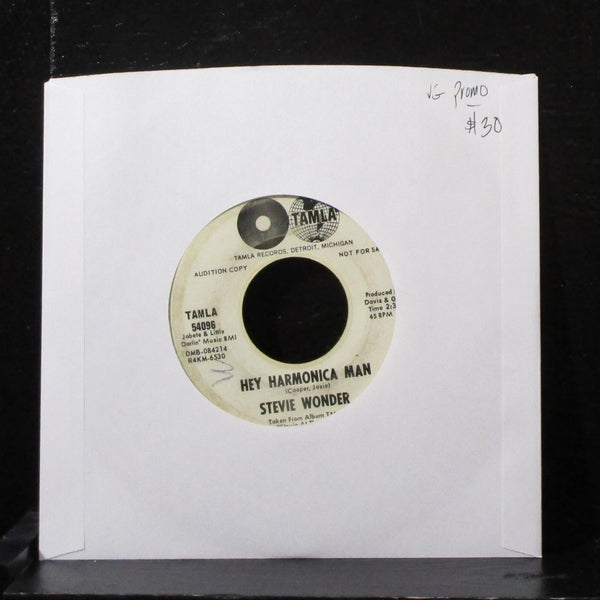 Stevie Wonder - Hey Harmonica Man 7" VG Promo Vinyl 45 TAMLA 54096 USA 1964 - Shuga Records