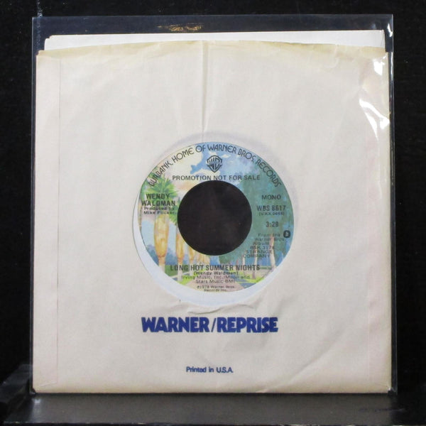 Wendy Waldman - Long Hot Summer Nights 7" Mint- Promo Vinyl 45 WBS 8617 USA - Shuga Records