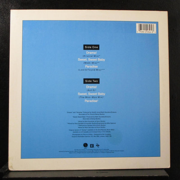 Erasure - Drama! 12" Mint- 0-21356 Sire 1989 USA Vinyl Record - Shuga Records