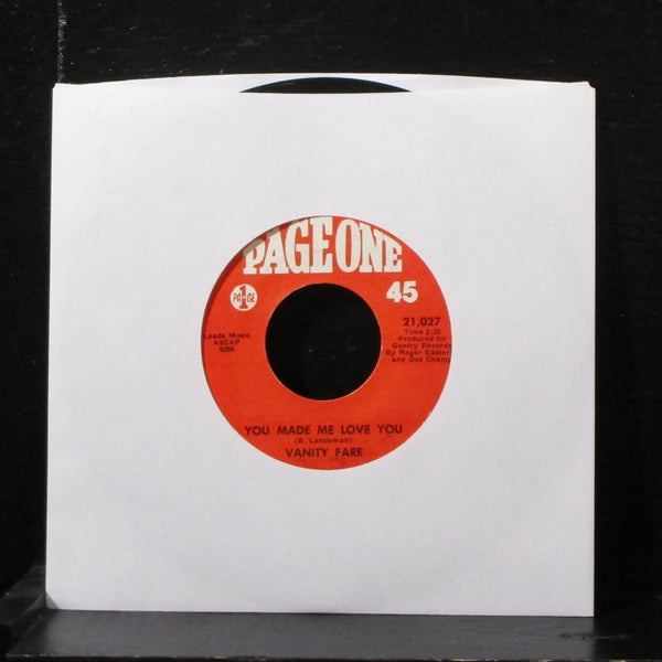 Vanity Fare - Early In The Morning 7" Mint- Vinyl 45 Page One 21,027 USA 1969 - Shuga Records