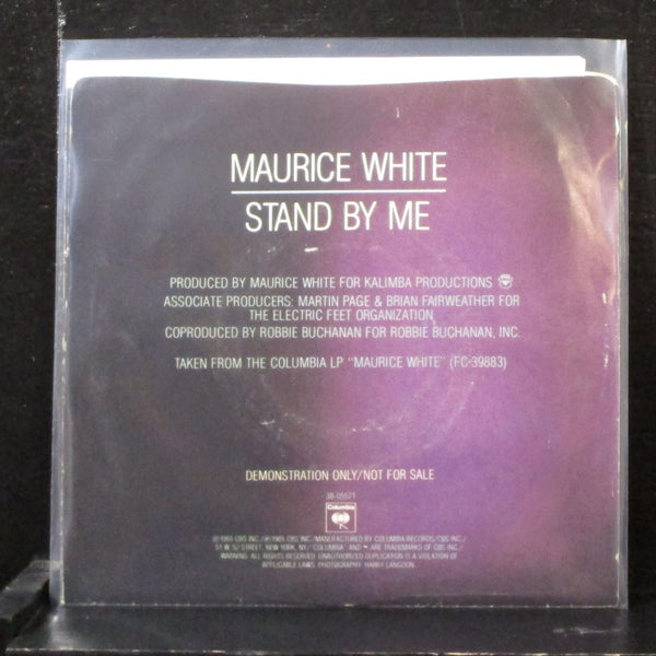 Maurice White - Stand By Me 7" Mint- Promo Vinyl 45 Columbia 38-05571 USA 1985 - Shuga Records