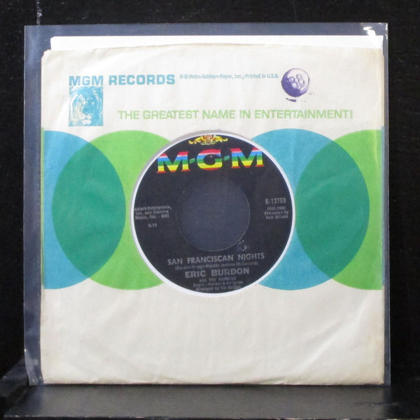 Eric Burdon & The Animals - San Franciscan Nights 7" Mint- Vinyl 45 MGM K-13769 - Shuga Records
