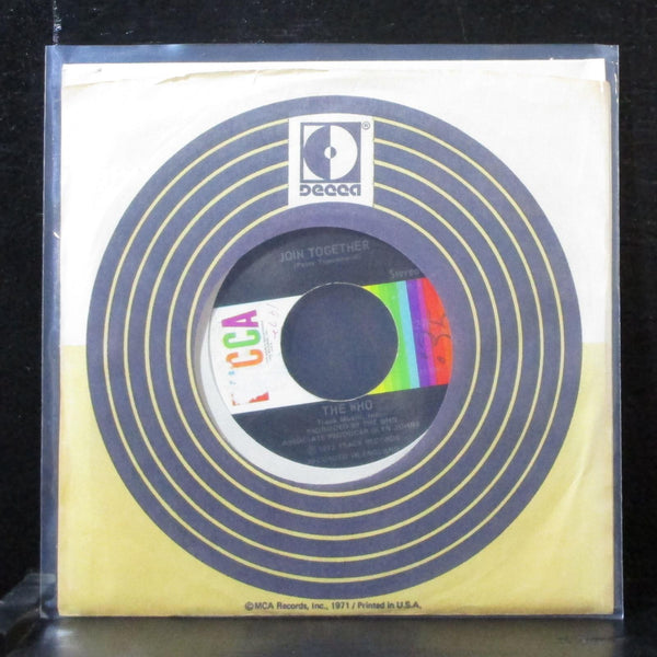 The Who - Join Together / Baby Don't You Do It 7" VG+ Vinyl 45 Decca 32983 USA - Shuga Records