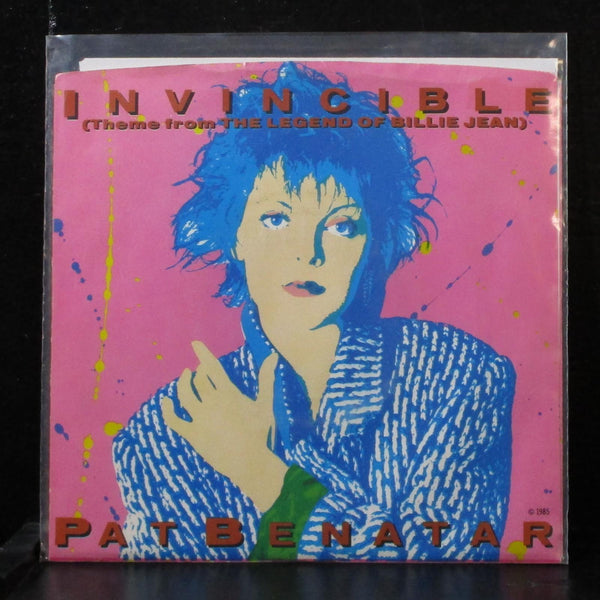 Pat Benatar - Invincible 7" Mint- Vinyl 45 Chrysalis VS4 42877 USA 1985 - Shuga Records