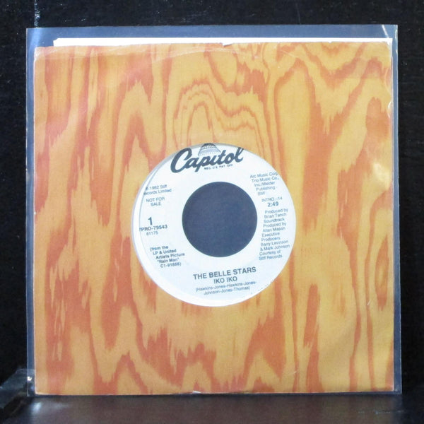 The Belle Stars - Iko Iko 7" Mint- Promo Vinyl 45 Capitol 7PRO-79543 USA 1982 - Shuga Records