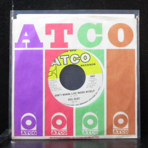 Bee Gees - Don't Wanna Live Inside Myself 7" Mint- Vinyl 45 ATCO 6847 USA 1971 - Shuga Records