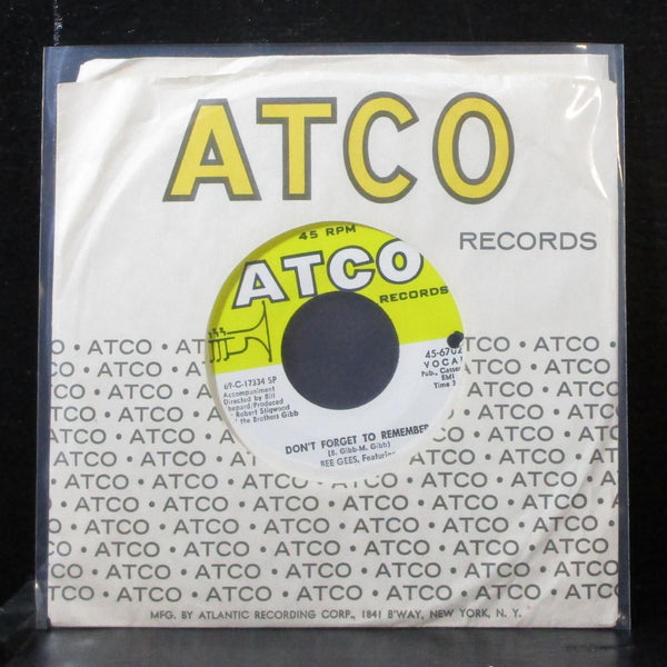 Bee Gees - Don't Forget To Remember 7" Mint- Vinyl 45 ATCO 45-6702 USA 1969 - Shuga Records