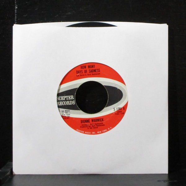Dionne Warwick - Reach Out For Me 7" VG+ Vinyl 45 Scepter S 1285 USA 1964 - Shuga Records