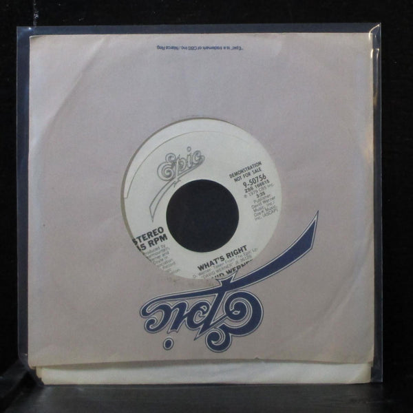David Werner - What's Right 7" Mint- Promo Vinyl 45 Epic 9-50756 USA 1979 - Shuga Records