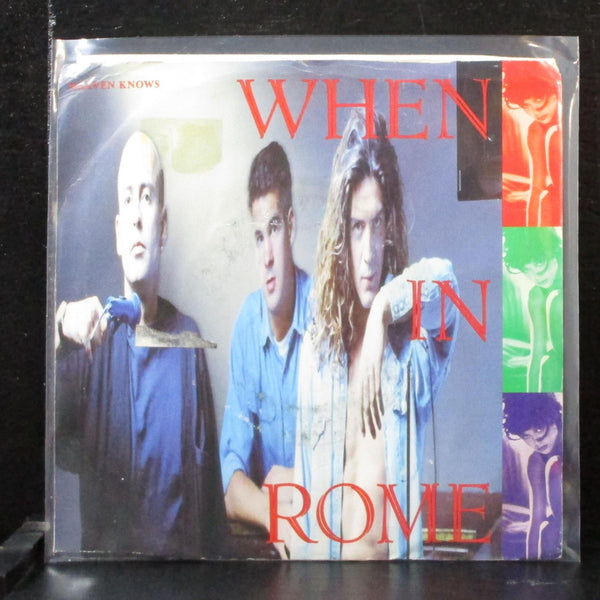 When In Rome - Heaven Knows 7" VG+ Vinyl 45 Virgin 7-99253 USA 1988 - Shuga Records