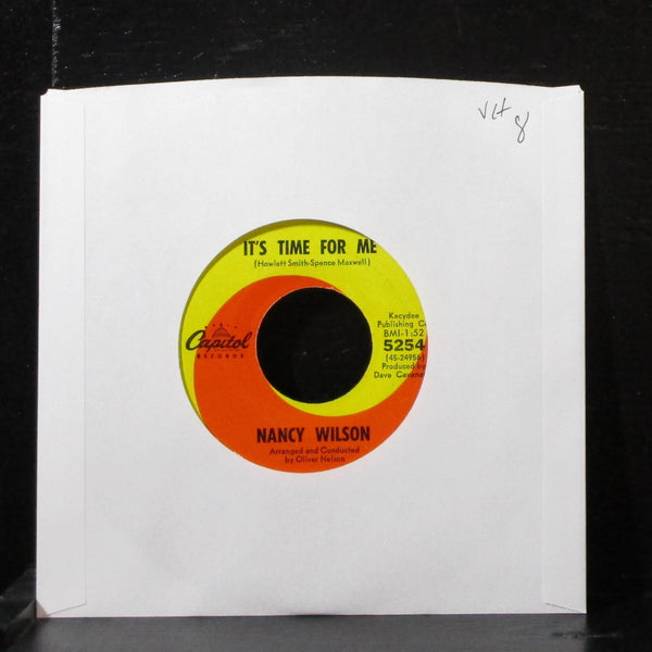 Nancy Wilson - It's Time For Me 7" VG+ Vinyl 45 Capitol 5254 USA 1964 - Shuga Records