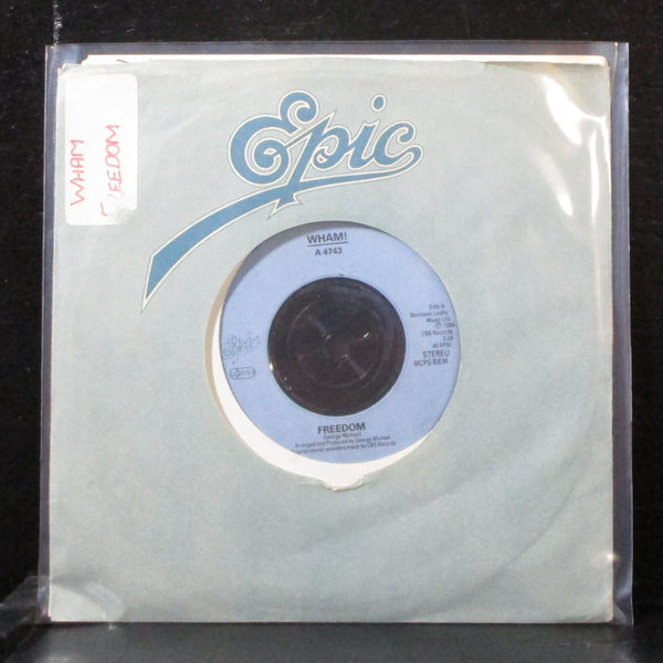 Wham! - Freedom 7" VG+ Vinyl 45 Epic A 4743 UK 1984 blue label - Shuga Records