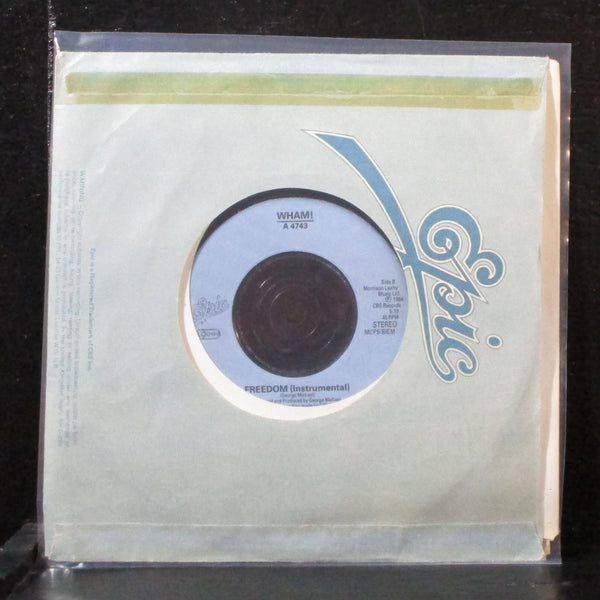 Wham! - Freedom 7" VG+ Vinyl 45 Epic A 4743 UK 1984 blue label - Shuga Records